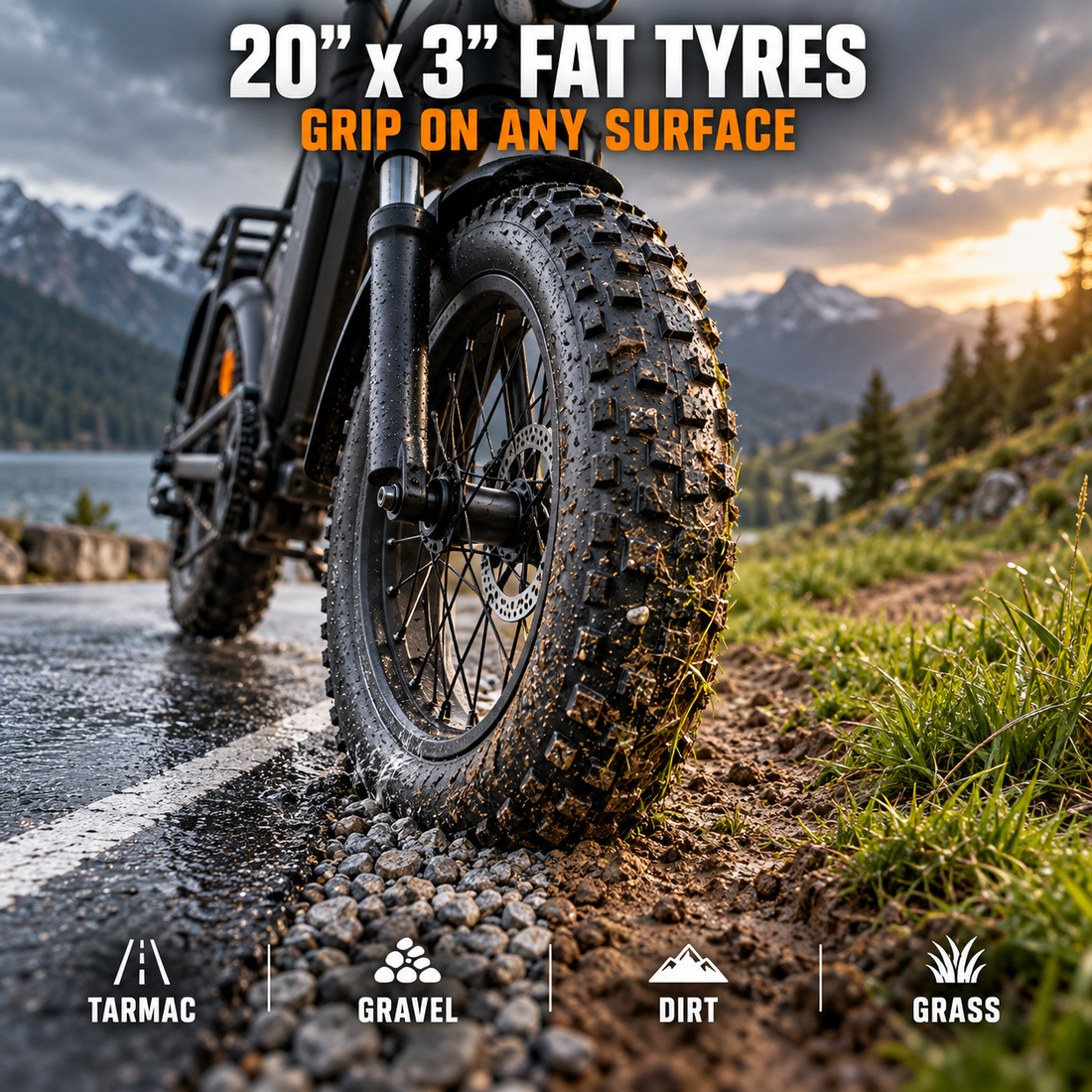 CYBERVELO EK4 - 1500W All-Terrain Electric Bike