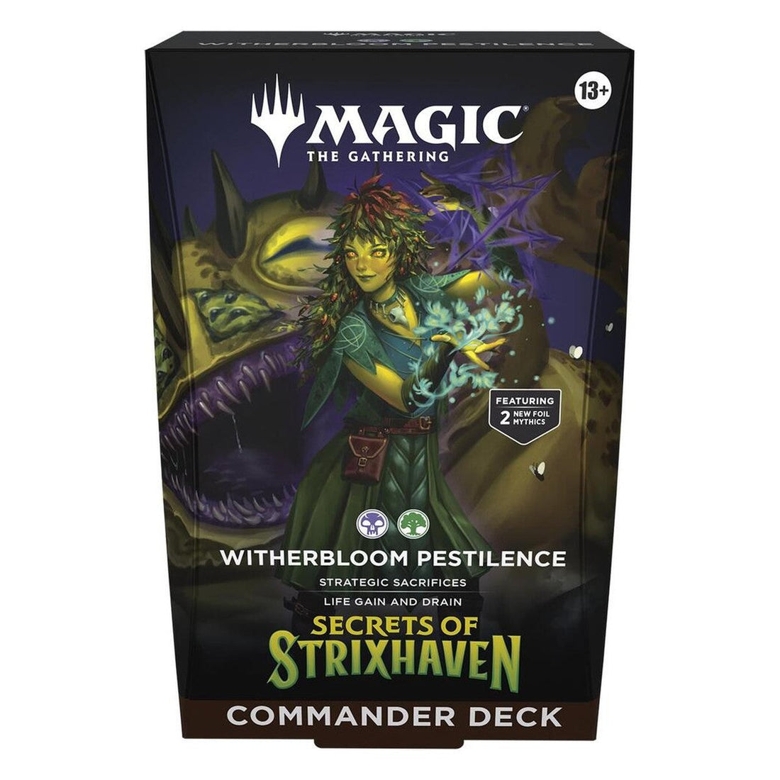 Secrets of Strixhaven Commander Deck - Witherbloom Pestilence | MAGIC: THE GATHERING | English
